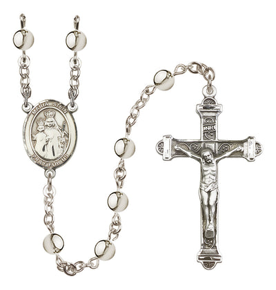 Catholic Maria Stein 6mm Silver-Plated Rosary, Bliss Manufacturing