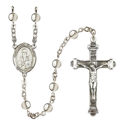 St. Basil the Great 6mm Silver-plated Bead Rosary, Bliss Manufacturing