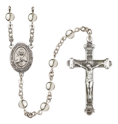 Corazon Inmaculado de Maria 6mm Silver-Plated Rosary, Bliss Manufacturing