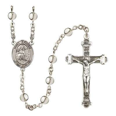 St. Ephrem 6mm Silver-Plated Rosary, Bliss Manufacturing