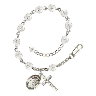 Crystal St Ambrose Birthstone Rosary Bracelet, Bliss Manufacturing