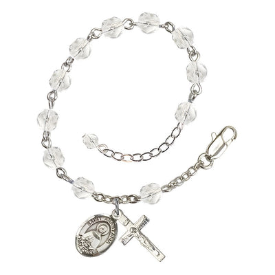 Crystal St Anastasia of Sirmium Birthstone Rosary Bracelet, Bliss Manufacturing