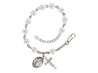 Crystal St Aaron Birthstone Rosary Bracelet, Bliss Manufacturing