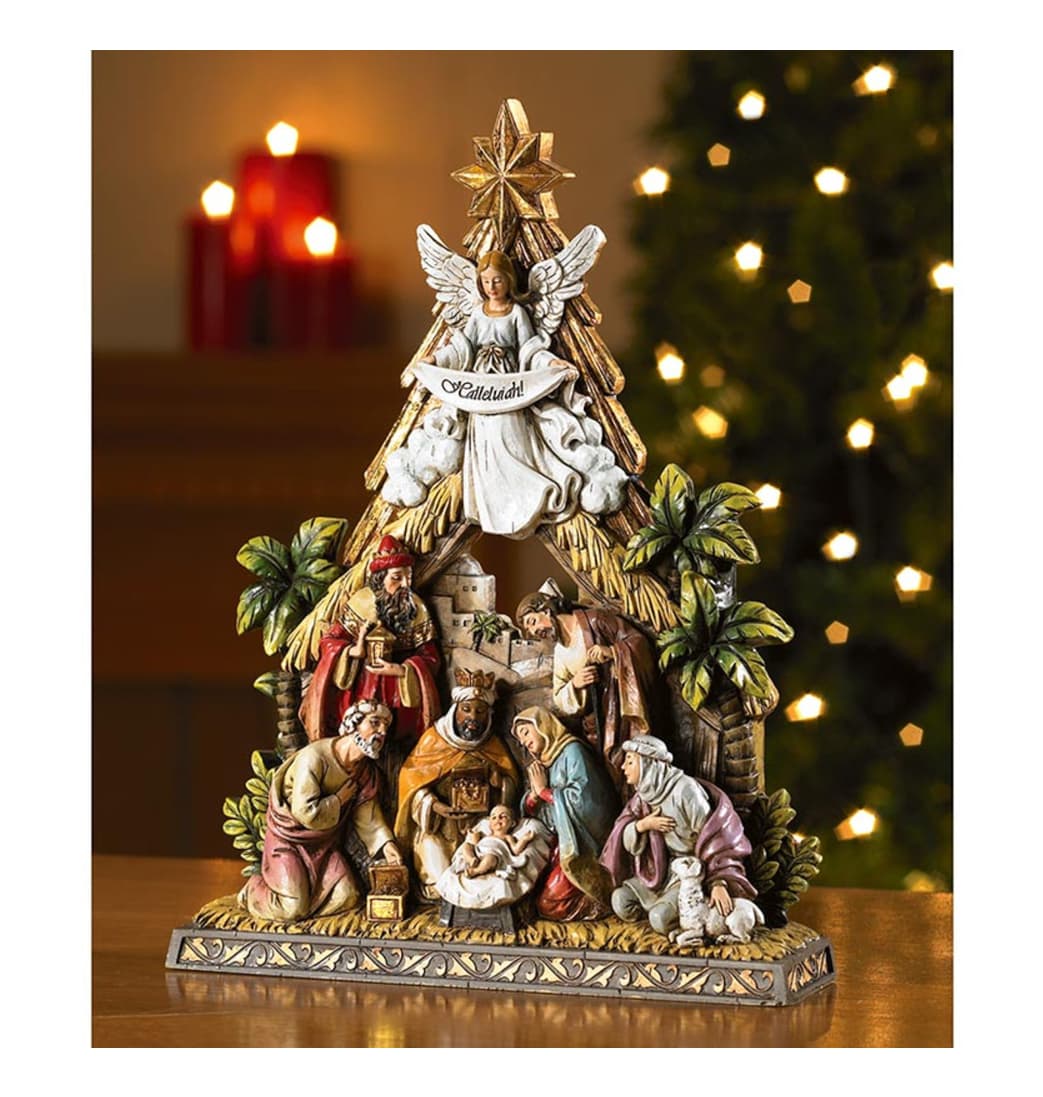 Avalon Gallery 10.5" H Christmas Nativity Figurine Statue,RC806,