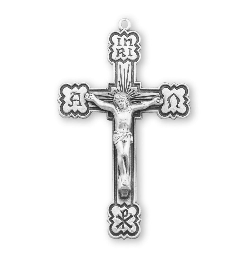 Alpha and Omega enameled crucifix rosary part