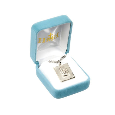Shroud of Turin Sterling Silver Medal Necklace. . Comes with a 24-inch chain and deluxe gift box, HMH Religious