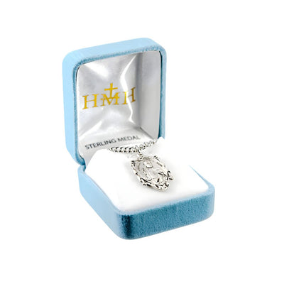 Christ the King Sterling Silver Medal Necklace. . Comes with a 24-inch chain and deluxe gift box, HMH Religious