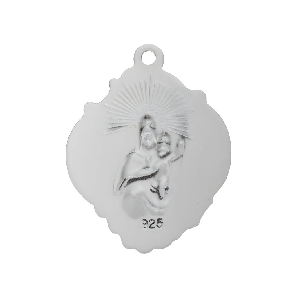 Scapular Baroque Art Nouveau Sterling Silver Medal | HMH Religious