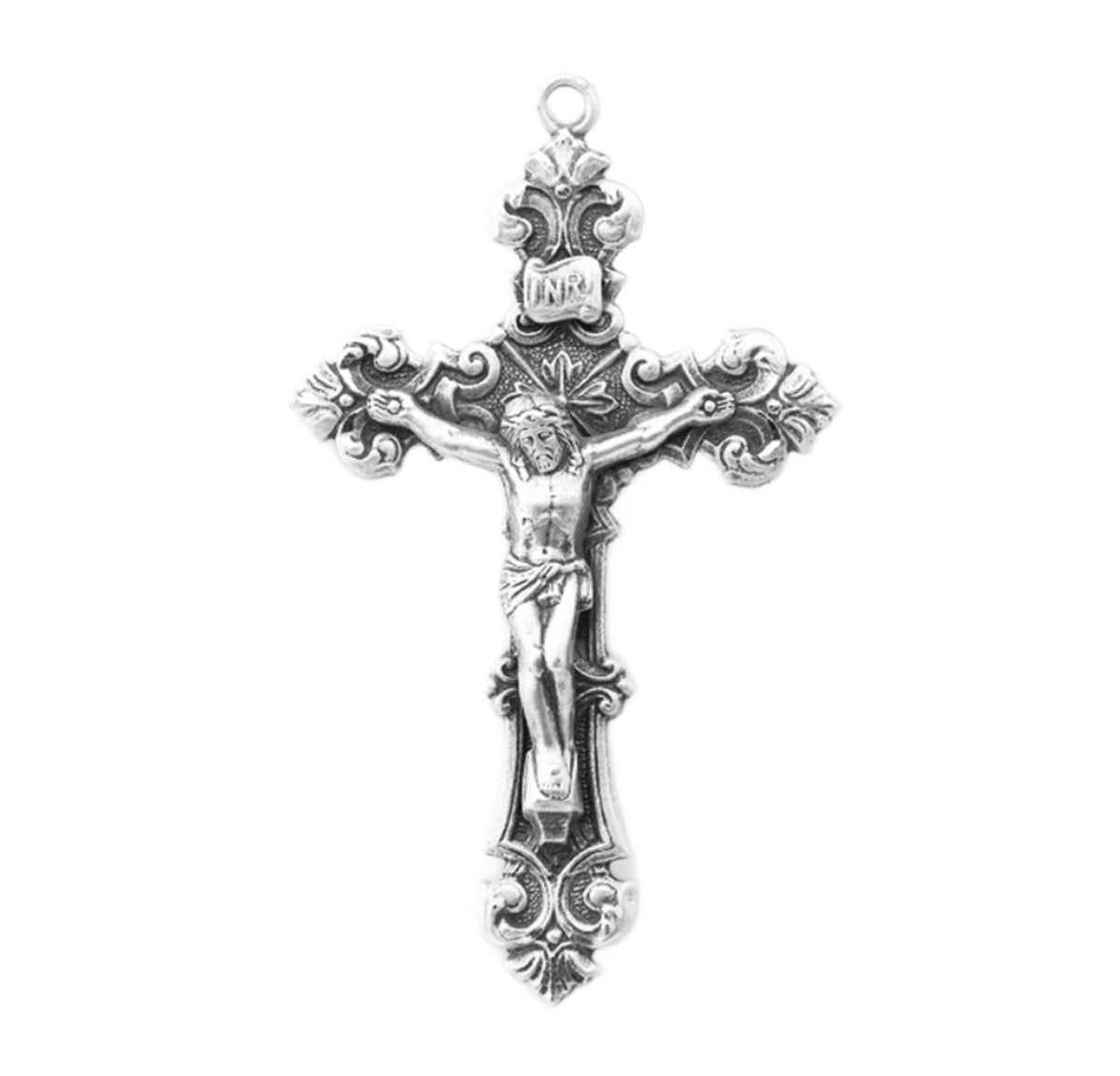 Filigree Scroll Relief Design Crucifix Rosary Part