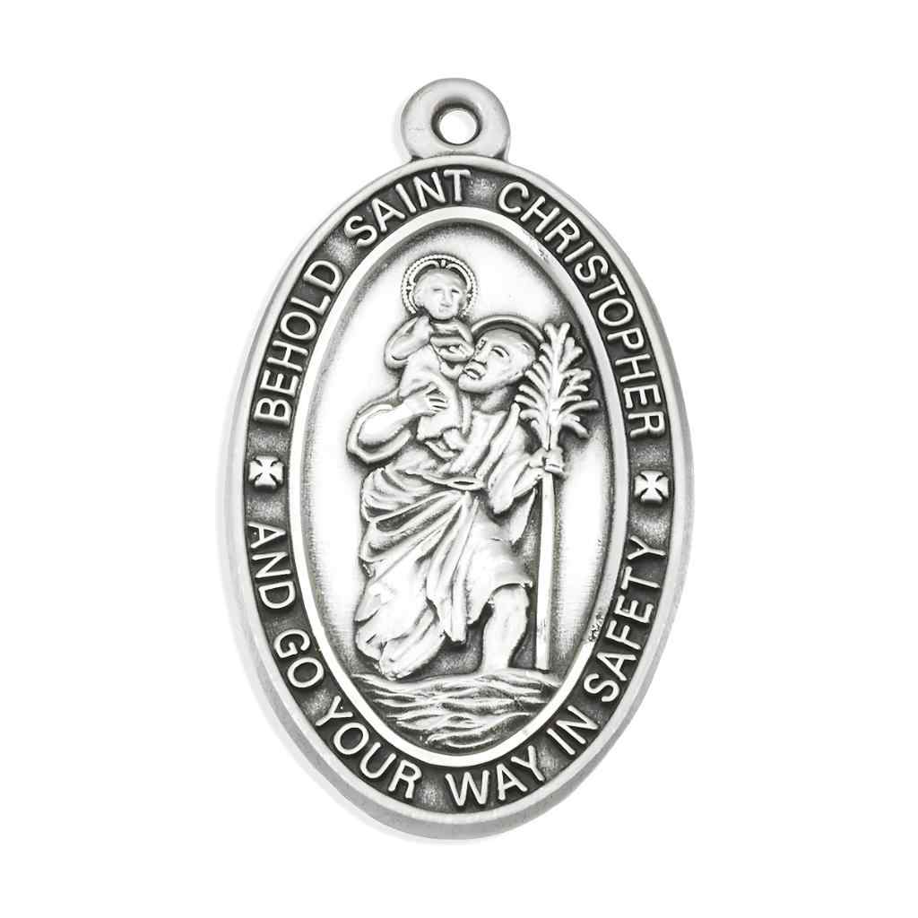 St. Christopher Go Your Way in Safety Sterling Silver Medal