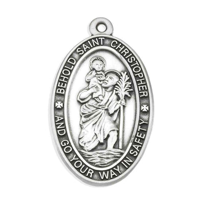 St. Christopher Go Your Way in Safety Sterling Silver Medal
