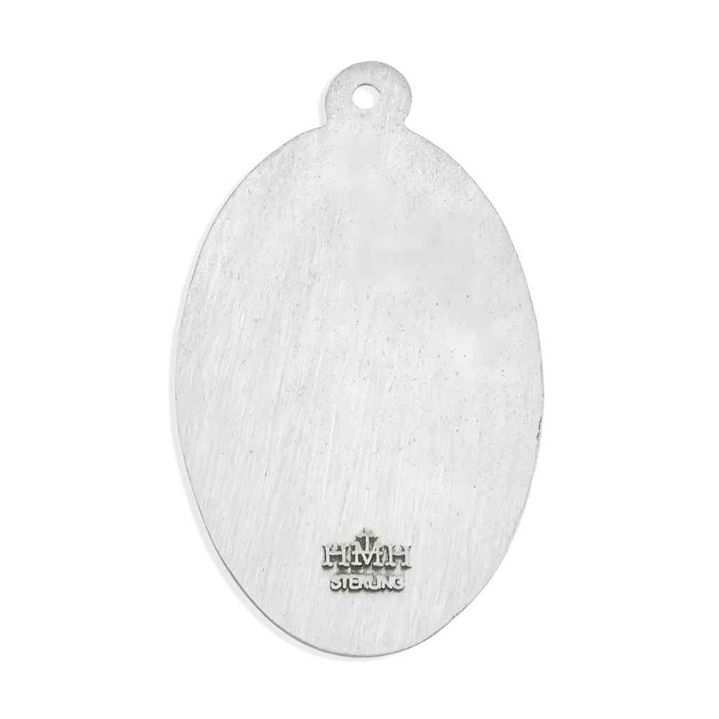 The back of the St. Christopher Go Your Way in Safety Sterling Silver Medal
