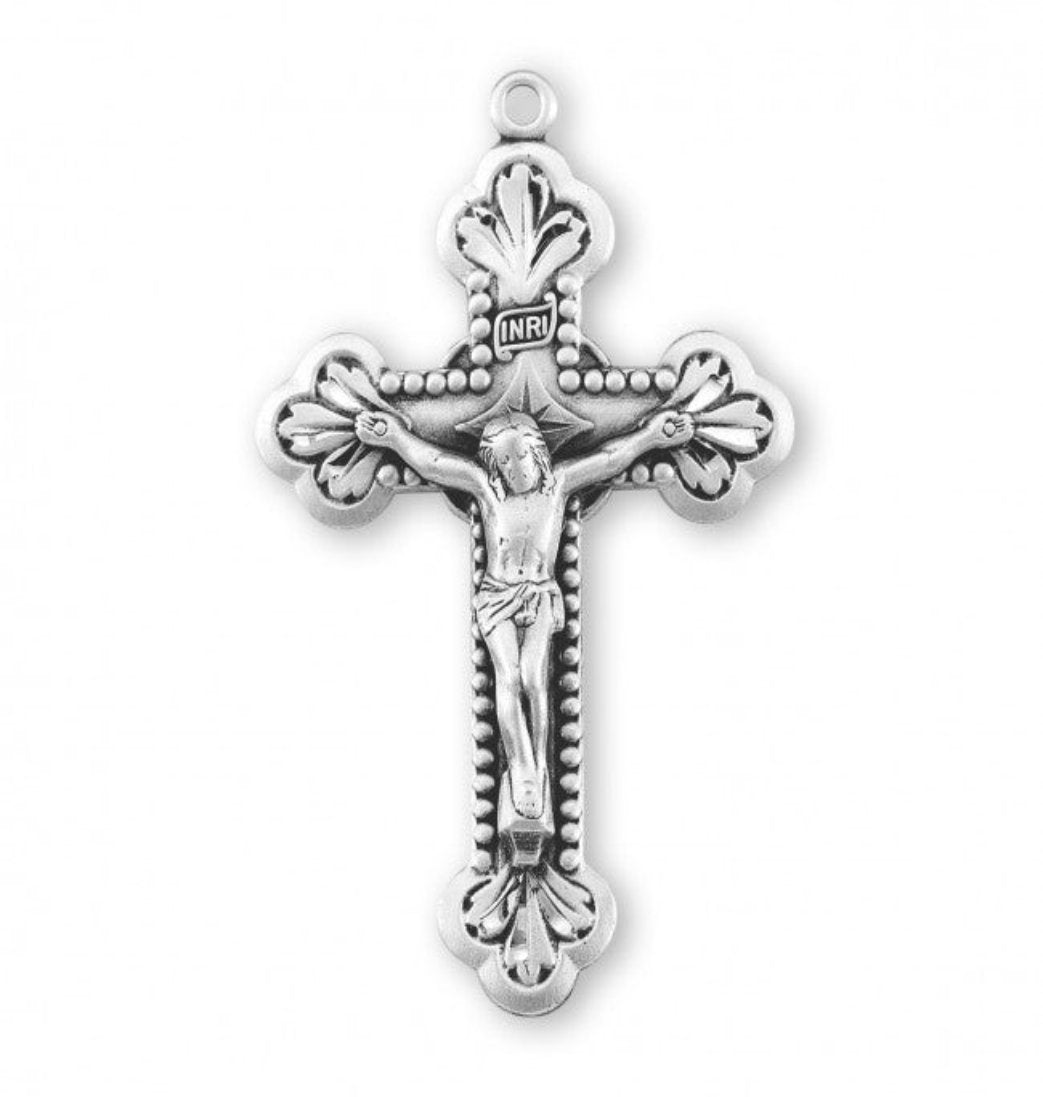 Baroque Leaf Design Crucifix and Center Rosary Making Set