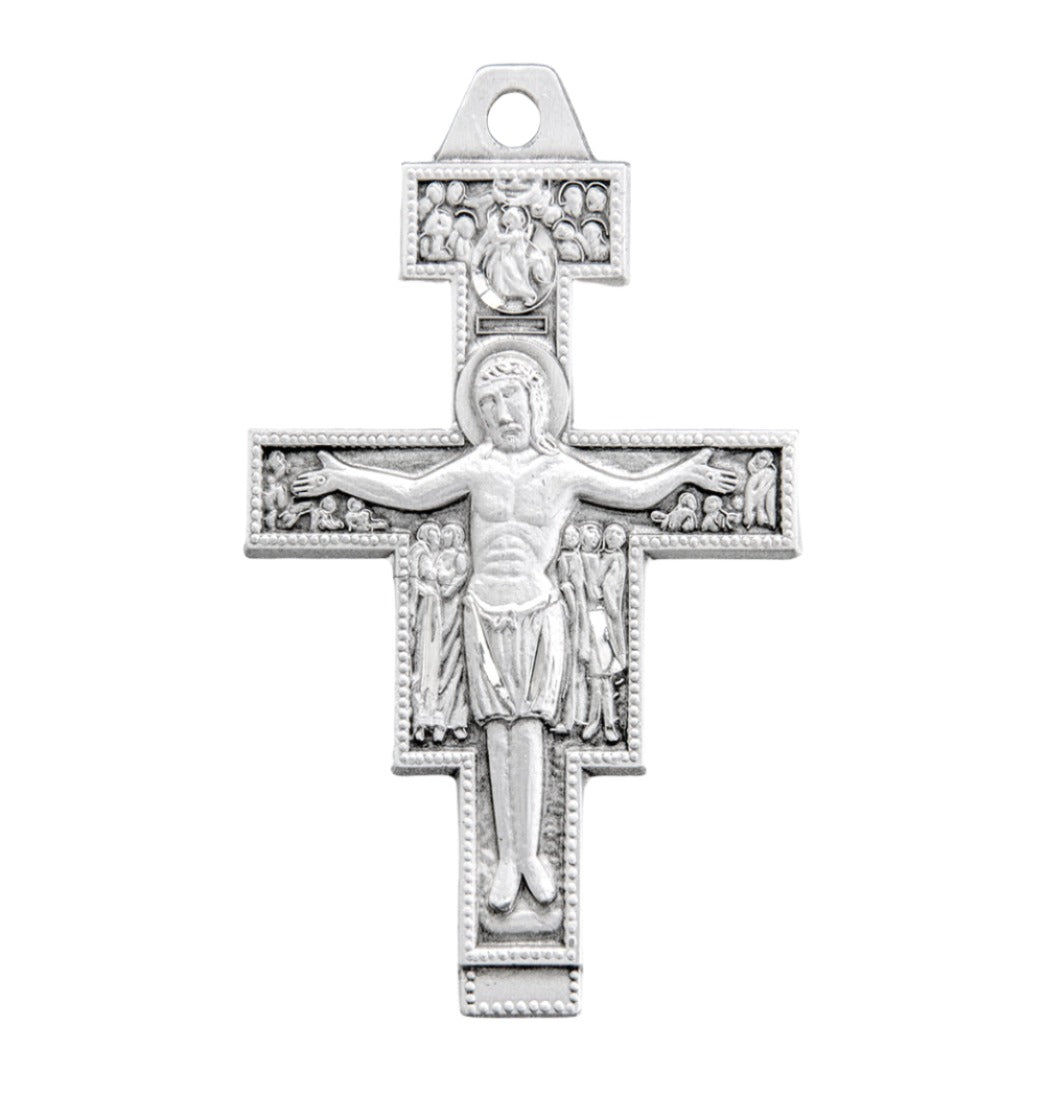 HMH San Damiano Sterling Silver Crucifix Rosary Part