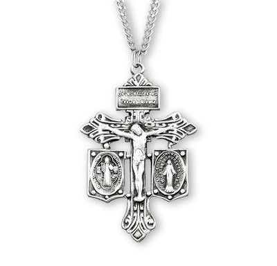 Saint Benedict and Miraculous Medal Pardon crucifix pendant, HMH Religious