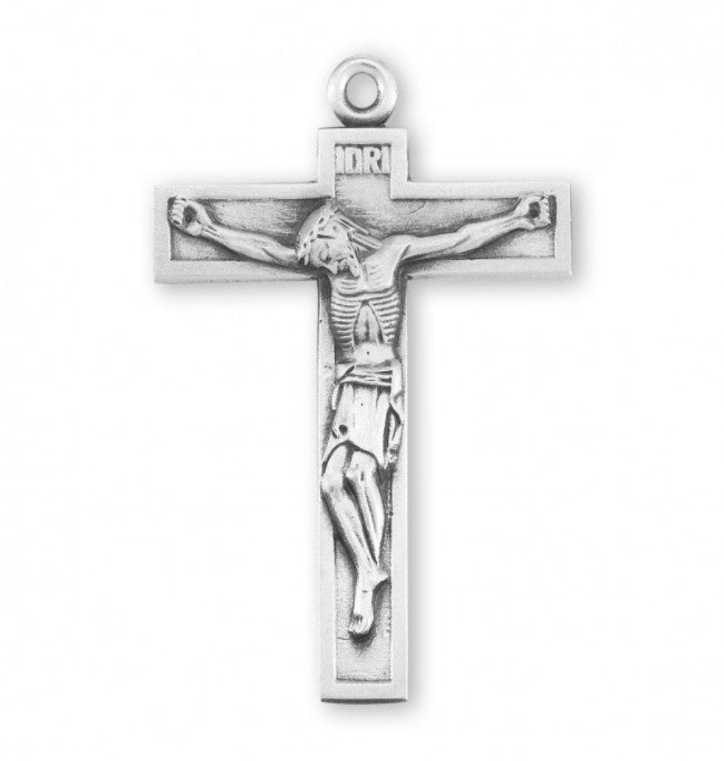 HMH Religious Short Top Sterling Silver Rosary Crucifix Part,