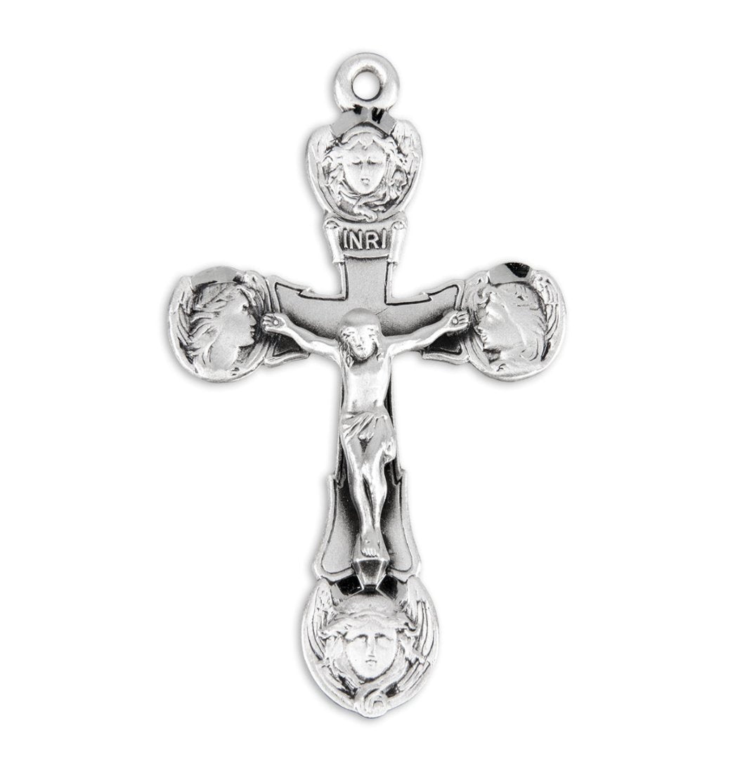 Angels Angels Tips Sterling Silver Crucifix Rosary Part