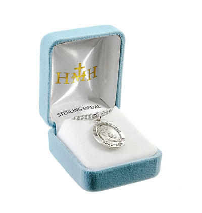 Blessed Solanus Casey Oval Medal Necklace in Box, HMH Religious