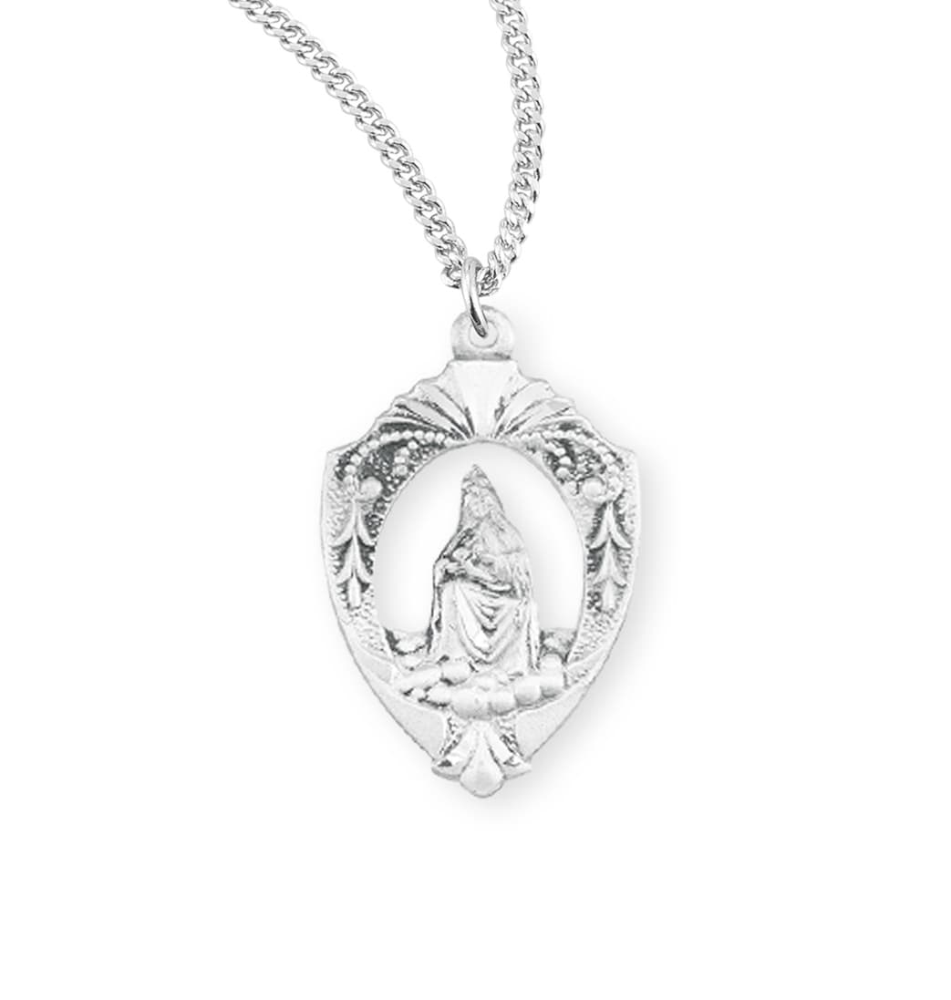 HMH Religious Our Lady of La Leche Spanish Sterling Silver Medal,