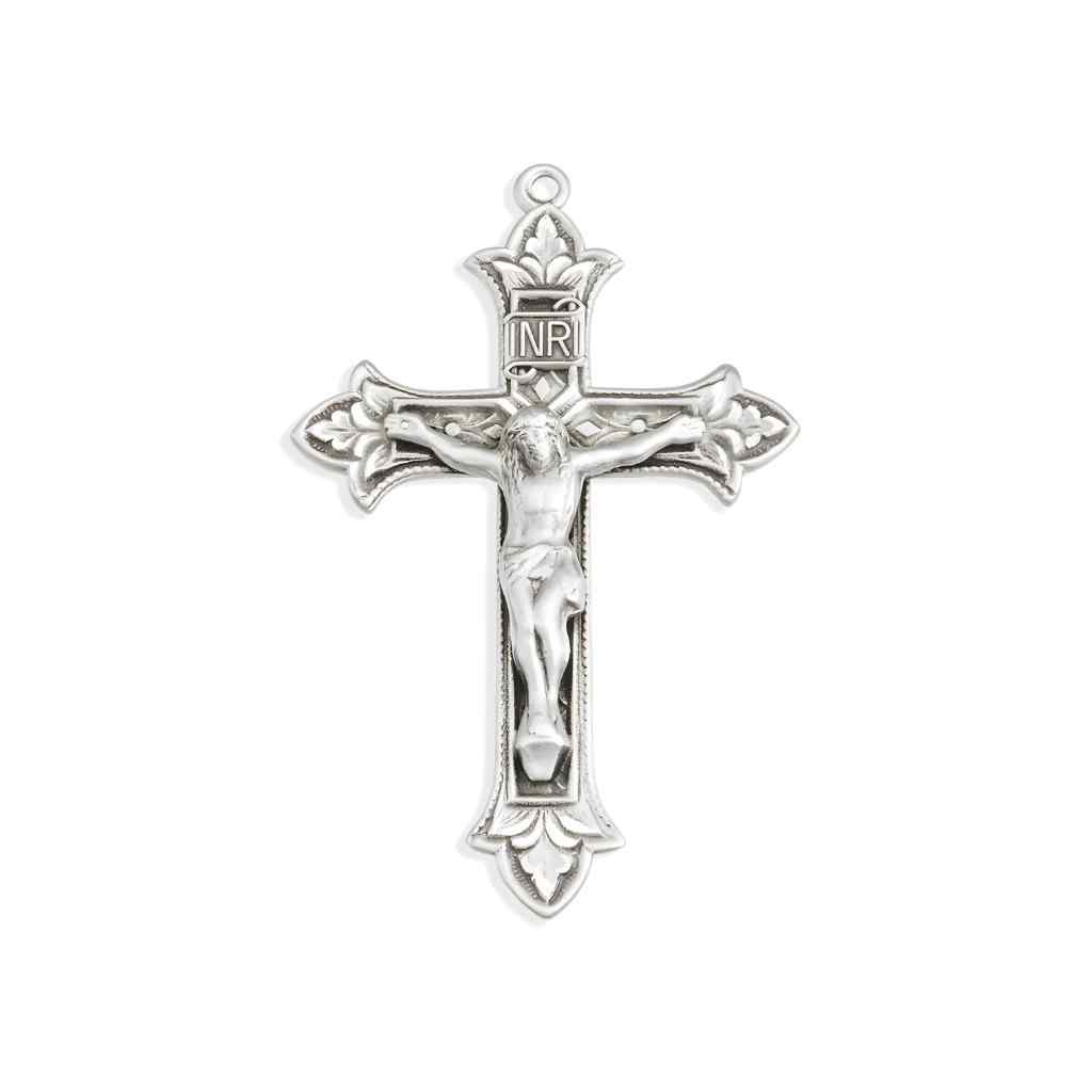 Front of HMH Religious Fluer de Lis Tip Crucifix (view 2)