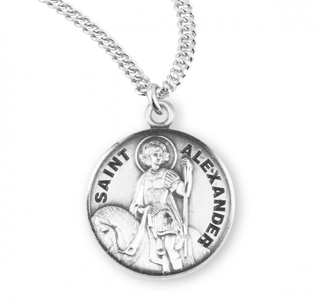 HMH St Alexander of Comana Round Sterling Silver Medal