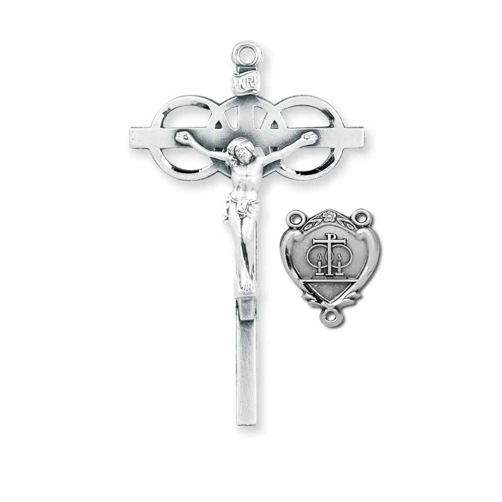 Wedding Three Ring Rosary Crucifix and Centerpiece Set, HMH Religious