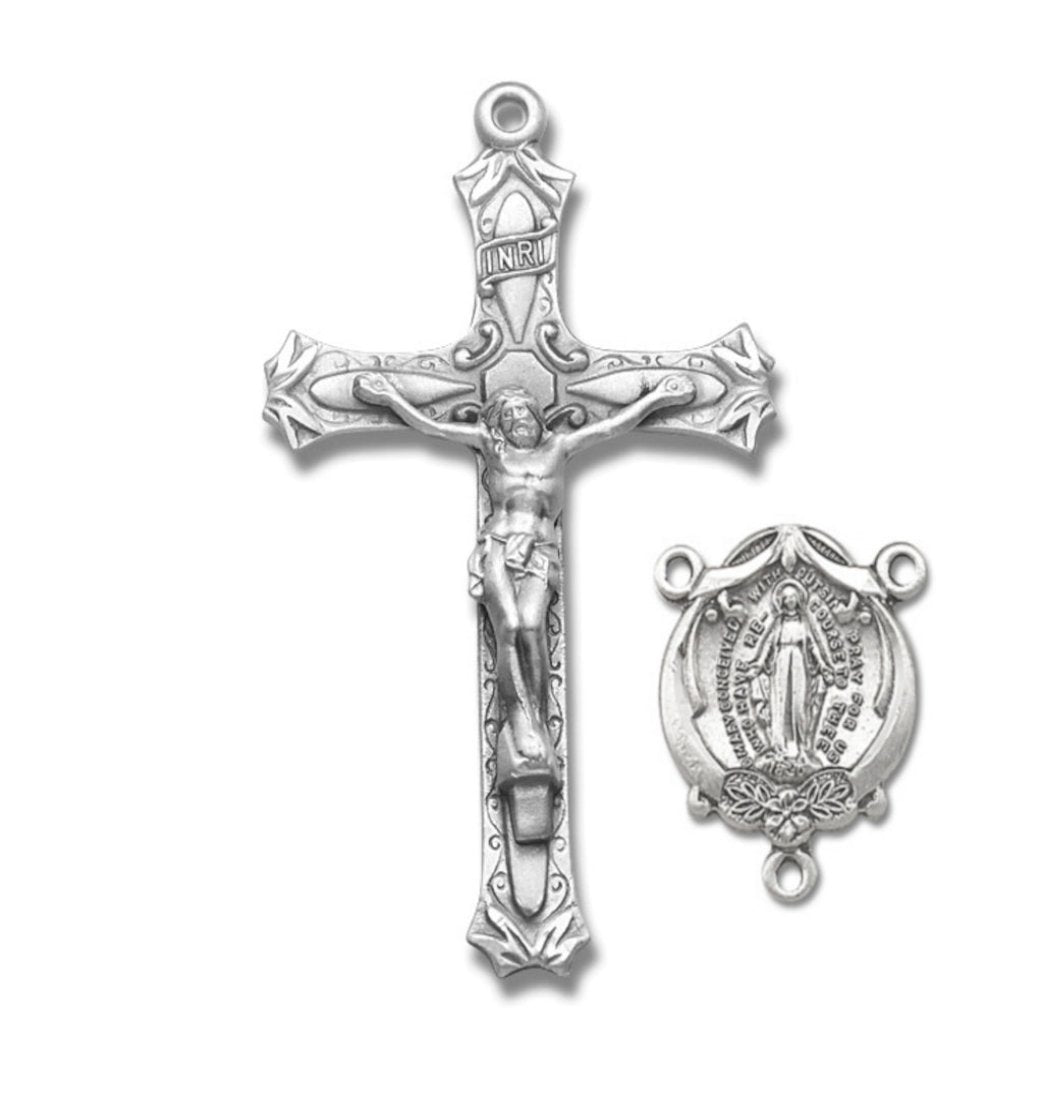 High Relief Crucifix and Miraculous Center Rosary Making Sets