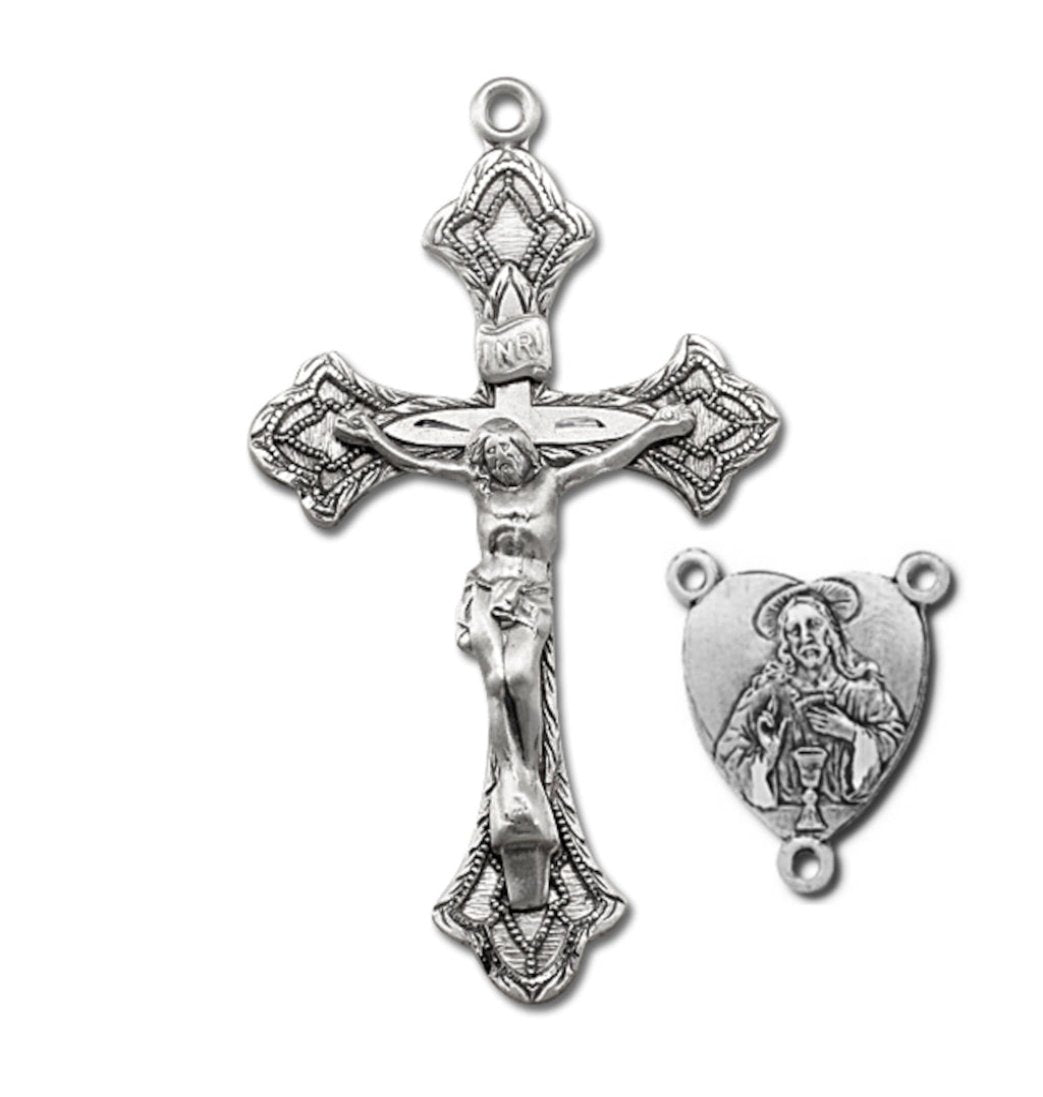 Heart Communion Crucifix and Centerpiece Rosary Making Set