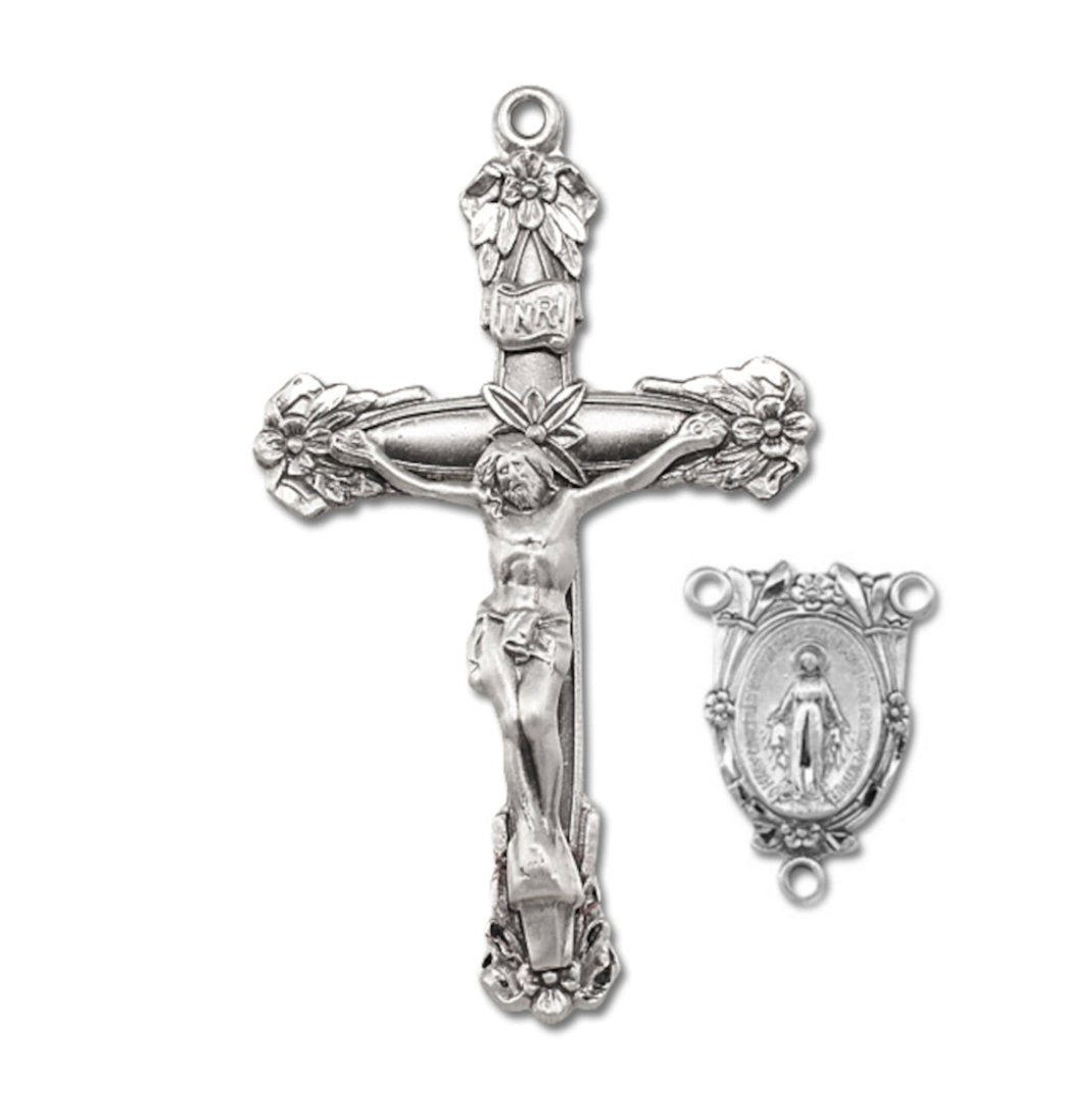 HMH Floral Crucifix and Center Rosary Making Sets