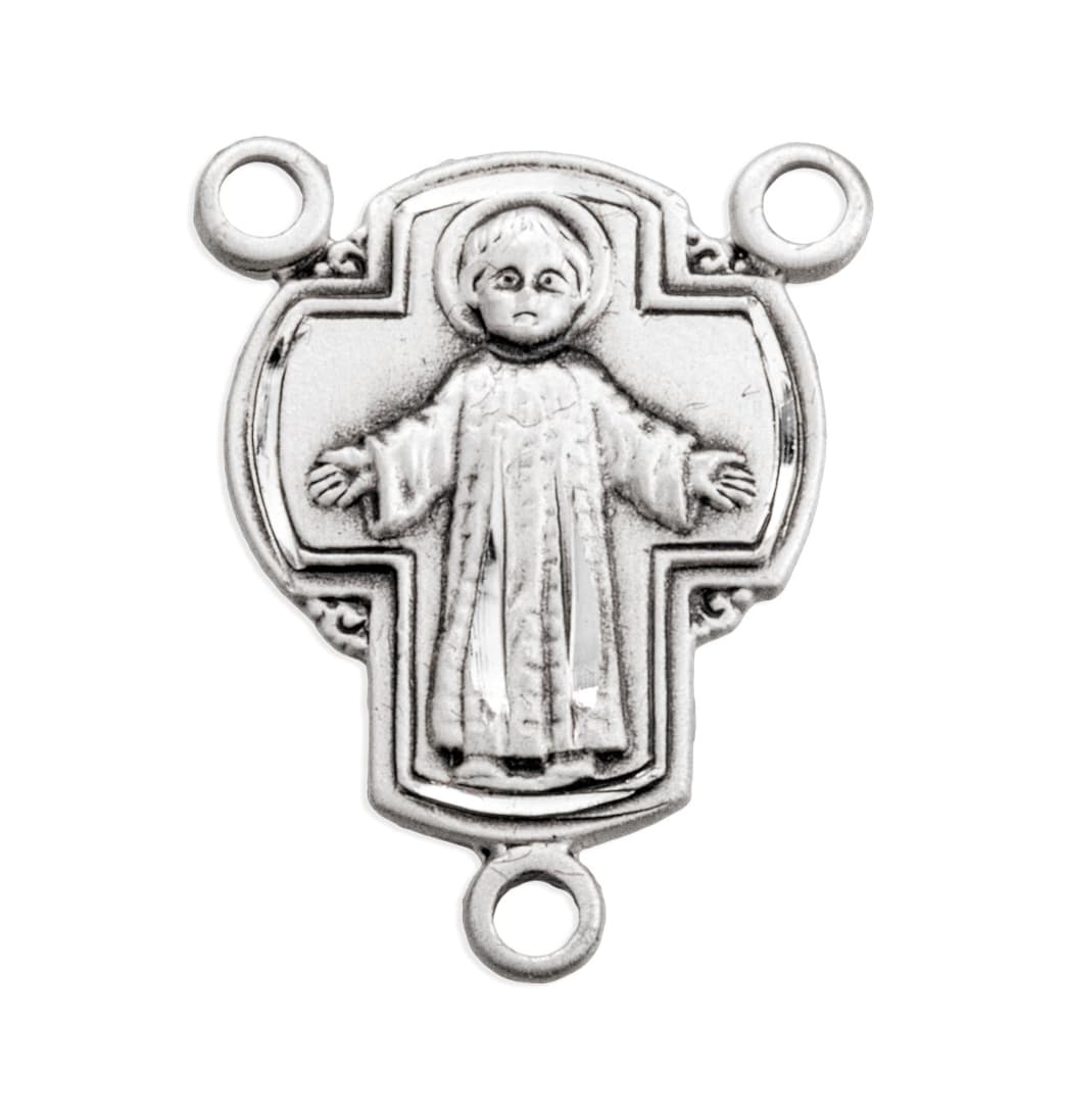 HMH Infant Jesus Sterling Silver Rosary Center Part