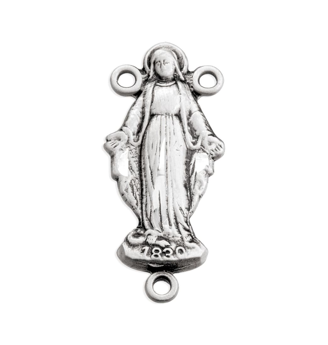 HMH Our Lady of Grace Sterling Silver Rosary Center Part