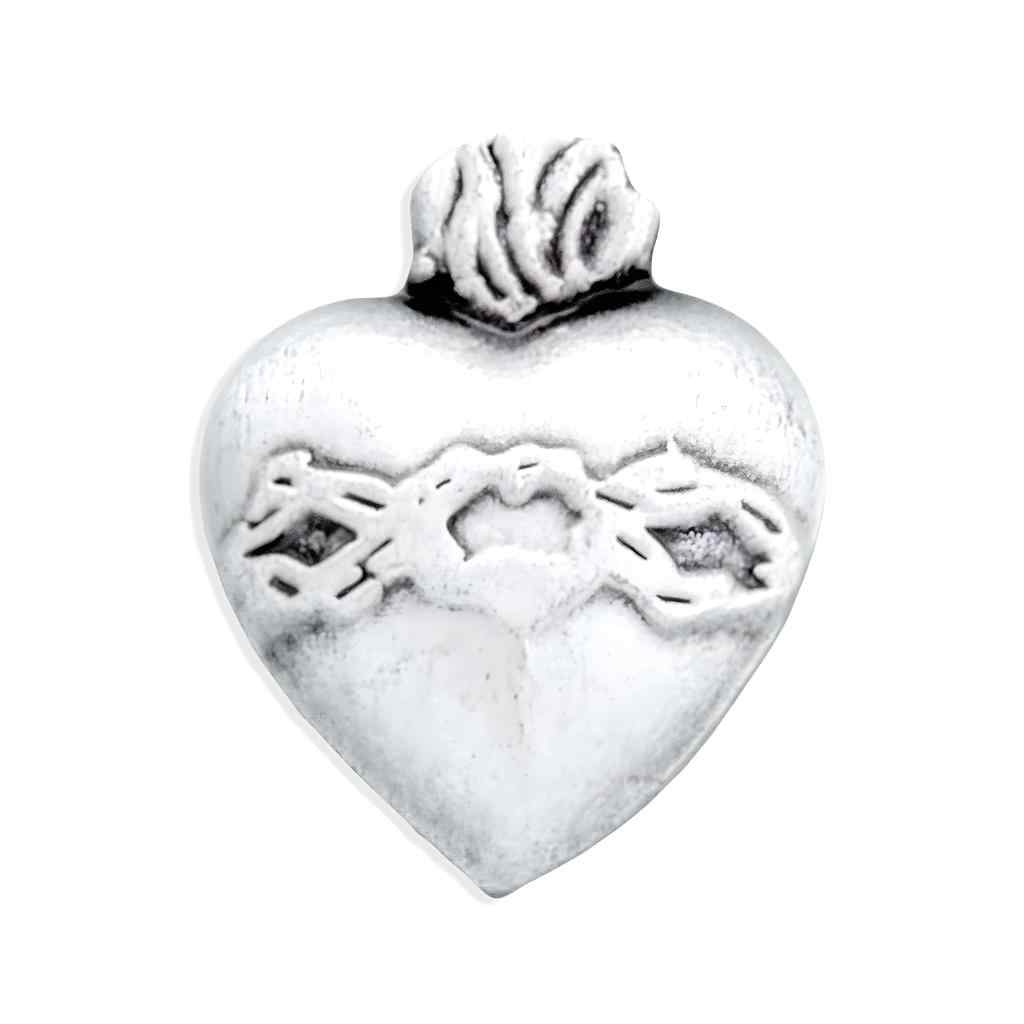 Sacred Heart of Jesus Lapel Pin with deluxe screw for easy and secure attachment ( view 1)