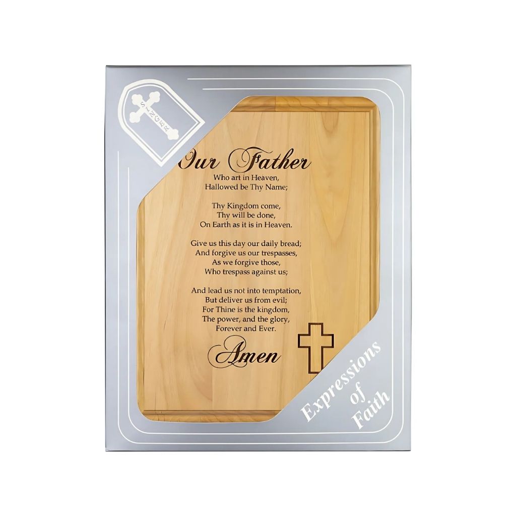 The Lord's Prayer Alder Wood Plaque in Gift Box by Singer Company