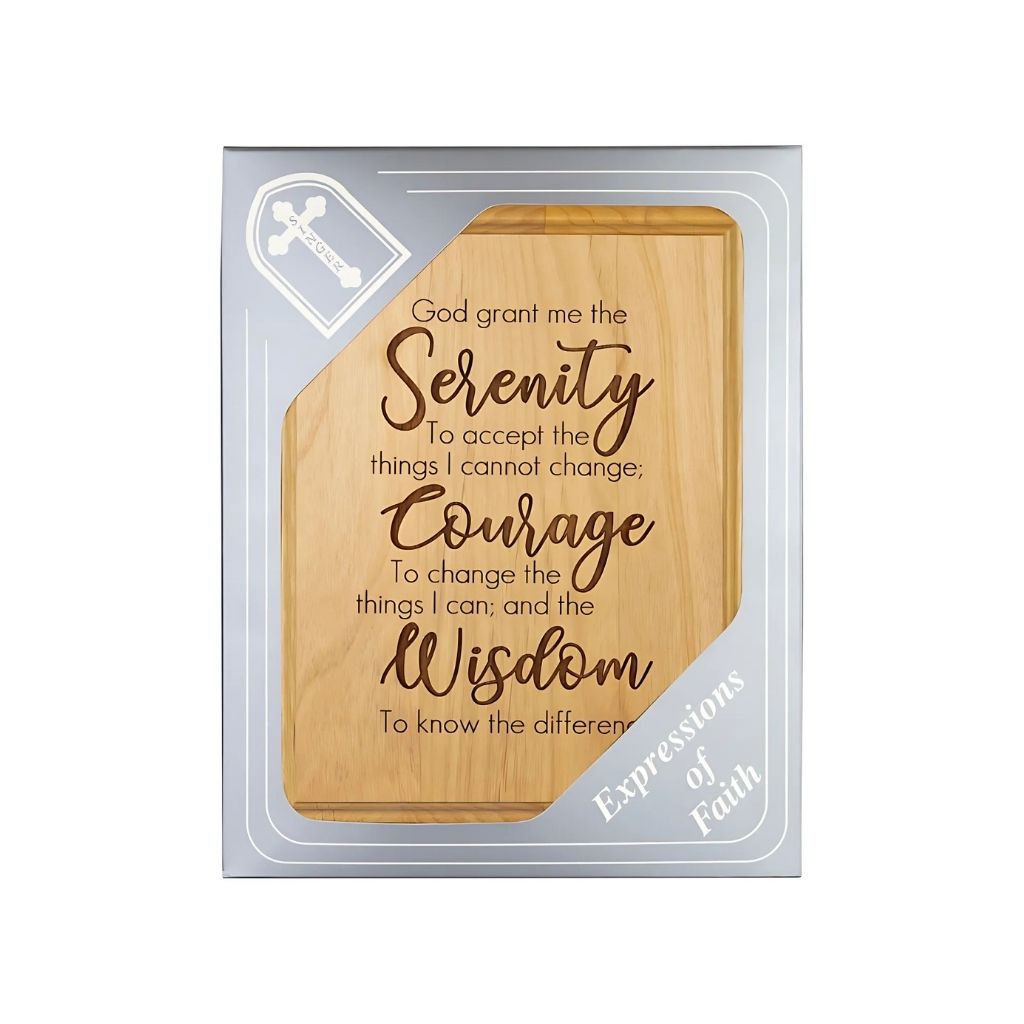 The Serenity Prayer Wood Plaque in Gift Box by Singer Company