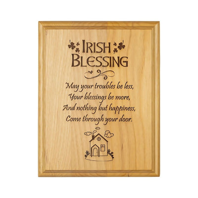 Irish Blessing Wood Plaque with Stand in Gift Box, Singer Company