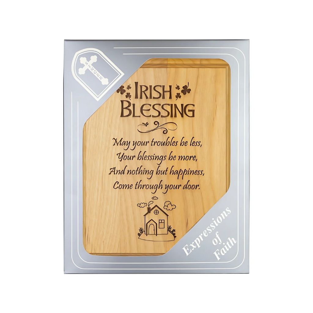 Irish Blessing Wood Plaque in Gift Box by Singer Company