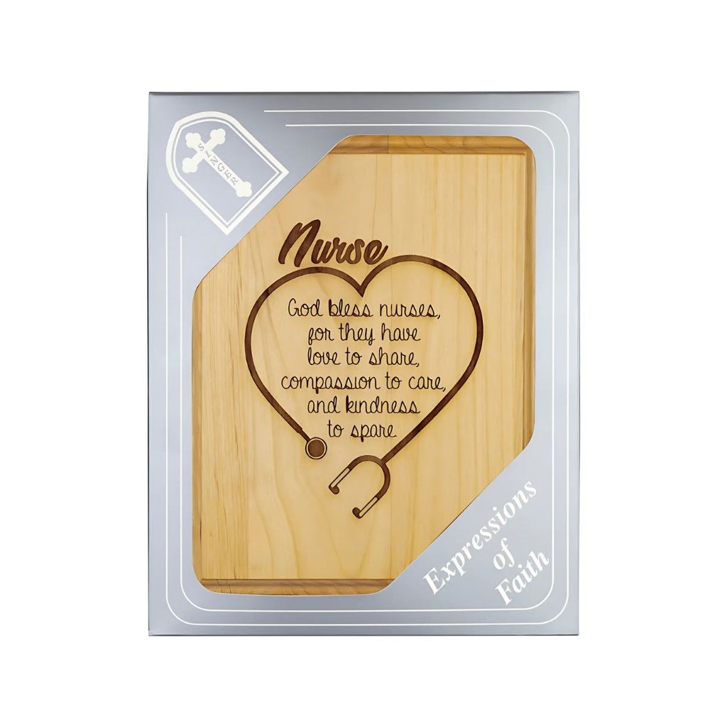 Nurse Blessing Wood Plaque in Gift Box by Singer Company
