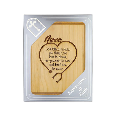 Nurse Blessing Wood Plaque in Gift Box, Singer Company