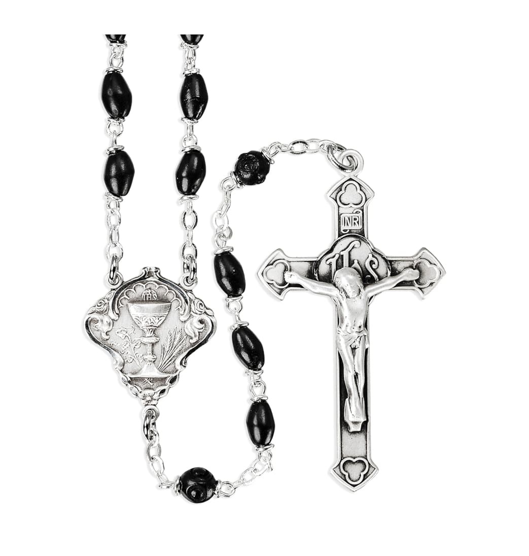 Rosary Black Paracord Wood All Black Beads Wearable Cross Crucifix Rosary Black Paracord Wood All Black Beads Wearable Cross Crucifix