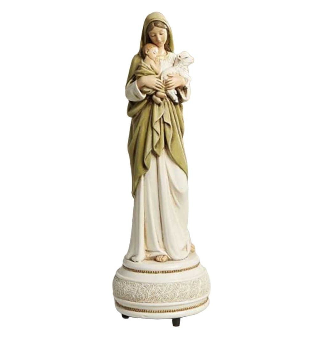 Avalon Gallery Madonna and Child 9-in H Innocence Musical Statue,