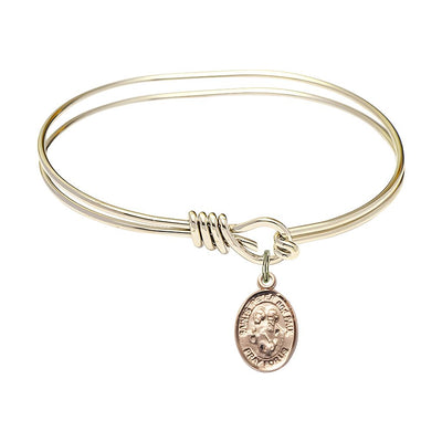 St. Peter and St. Paul Charm Oval Hook Bangle Bracelet (view 2), Bliss Manufacturing