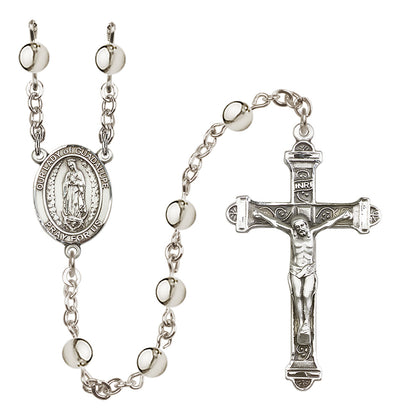 Our Lady of Guadalupe 6mm Silver-Plated Rosary, Bliss Manufacturing