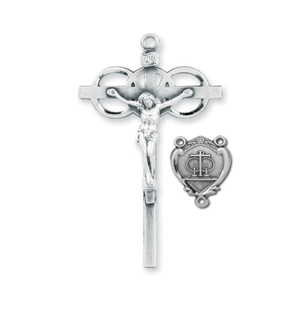 Wedding Three Ring Rosary Crucifix and Centerpiece Set,