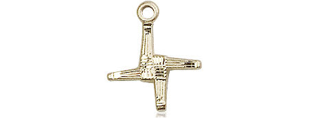 Bliss Small Sterling Silver Irish St Brigid Cross Medal Necklace - More Options