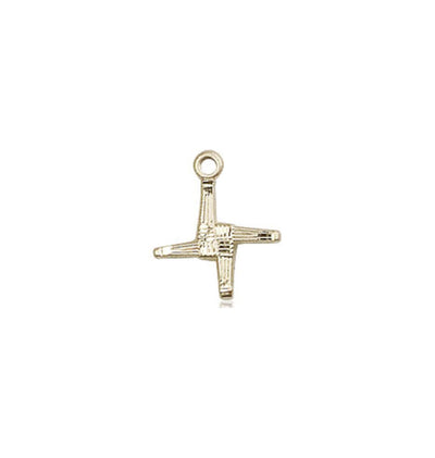 Small 14kt Gold Irish St Brigid Cross Medal, Bliss Manufacturing