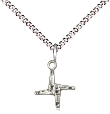 Bliss Small Sterling Silver Irish St Brigid Cross Medal Necklace - More Options