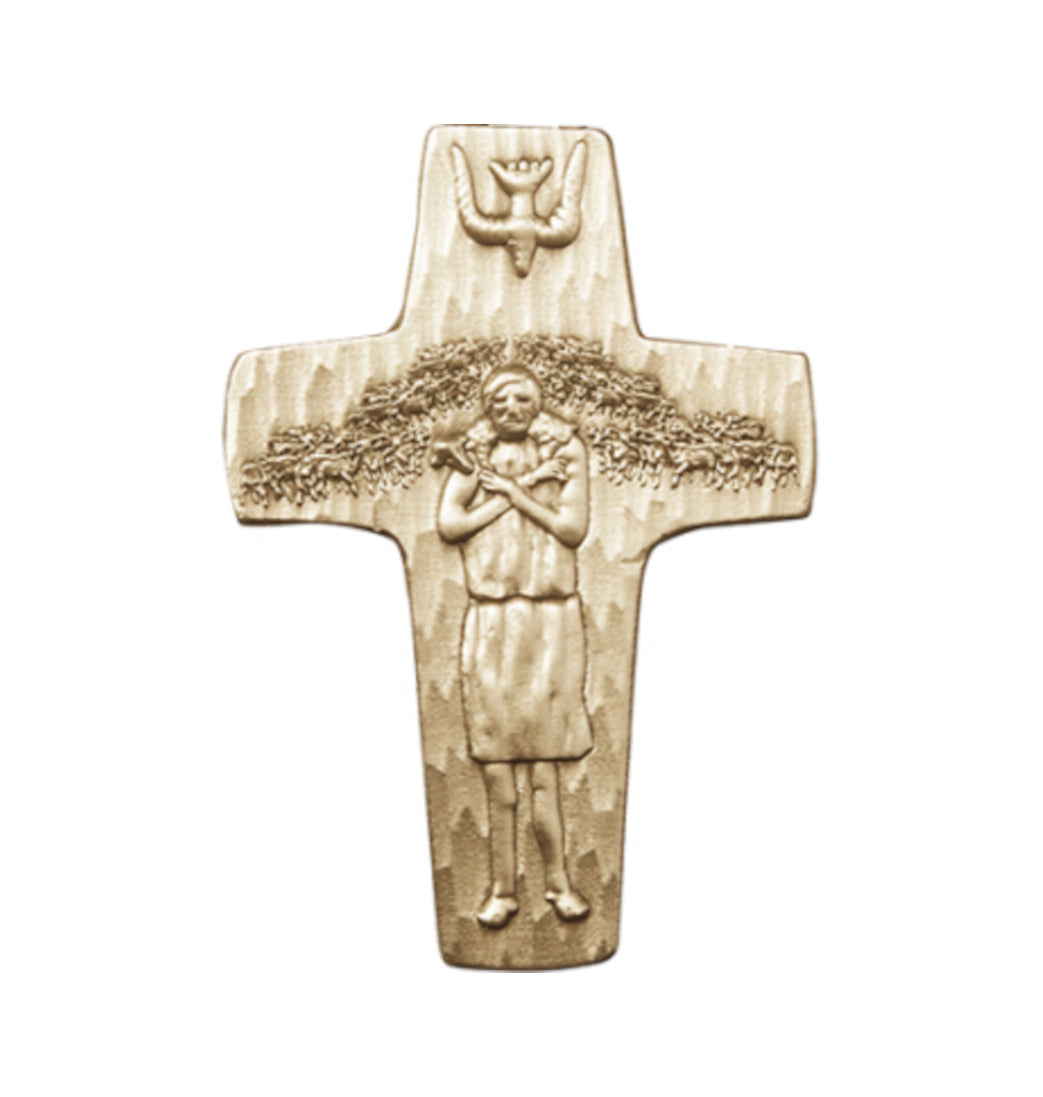 bliss pope francis cross gold auto visor clip