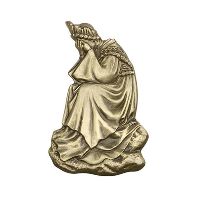 Our Lady Of La Salette Gold Oxide Auto Visor Clip, Made In Usa, Bliss Manufacturing