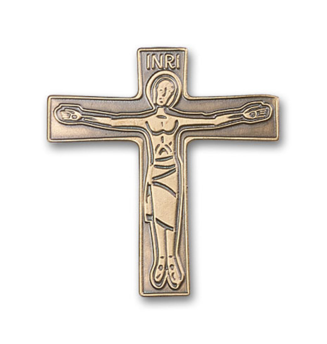 bliss catholic cursillo crucifix gold auto visor clip