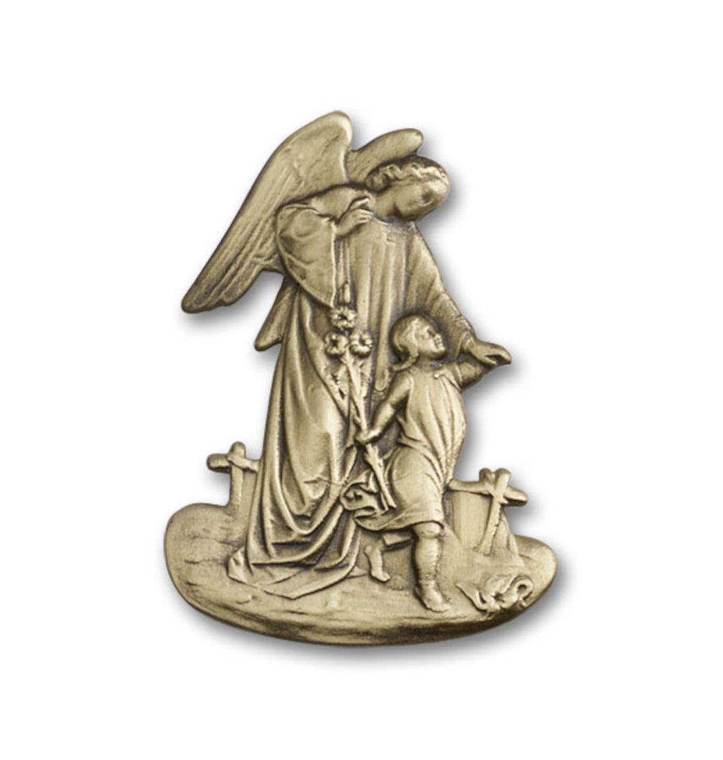 bliss guardian angel with a girl gold auto visor clip